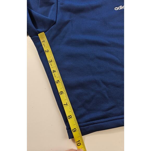 adidas Originals Boy's Micro Tape 3-Stripe Athletic Shorts M ? Collegiate blue - Picture 7 of 8